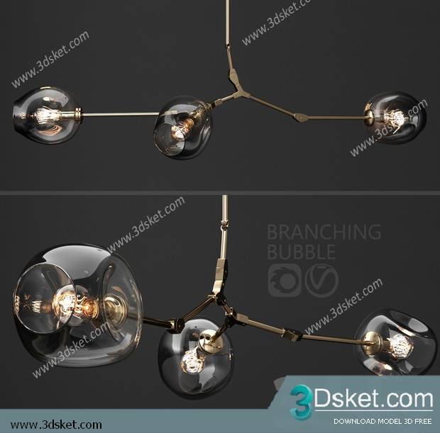Free Download Ceiling Light 3D Model 0603