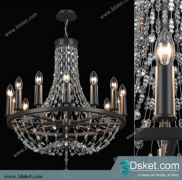 Free Download Ceiling Light 3D Model 0605