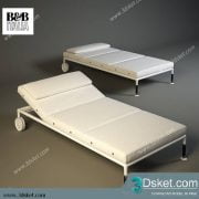 3D Model Bed Free Download Giường 113