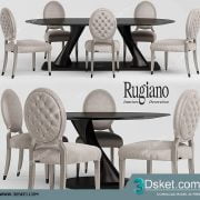 3D Model Table Chair Free Download 049
