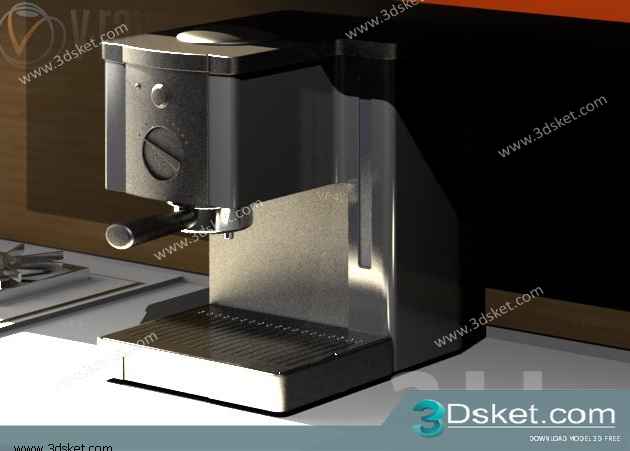 Free Download Kitchen Appliance 3D Model 056