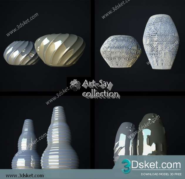 Free Download Vase 3D Model 067