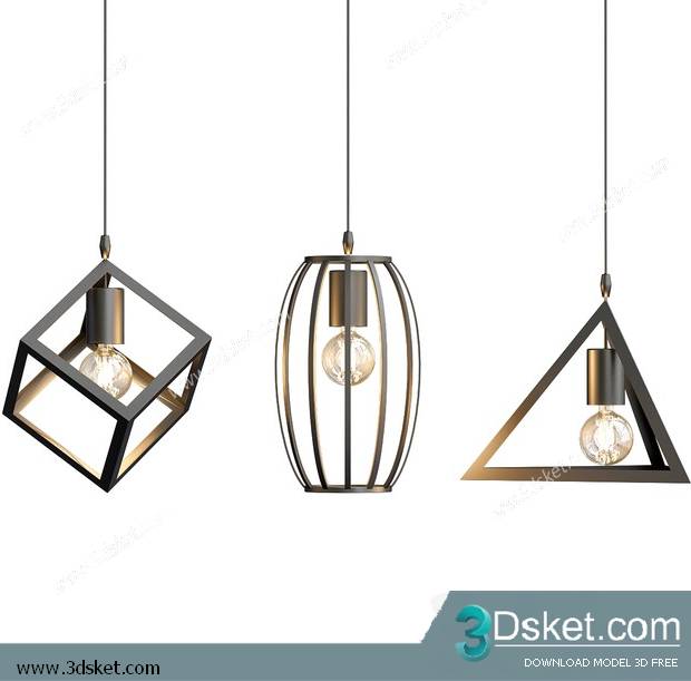 Free Download Ceiling Light 3D Model 0606