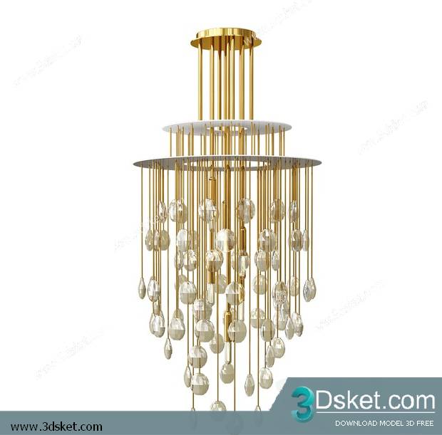 Free Download Ceiling Light 3D Model 0614