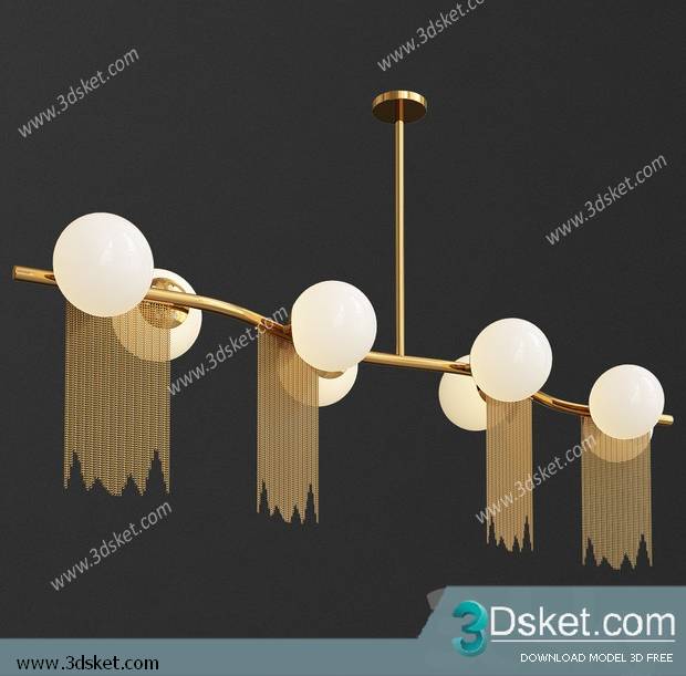 Free Download Ceiling Light 3D Model 0615