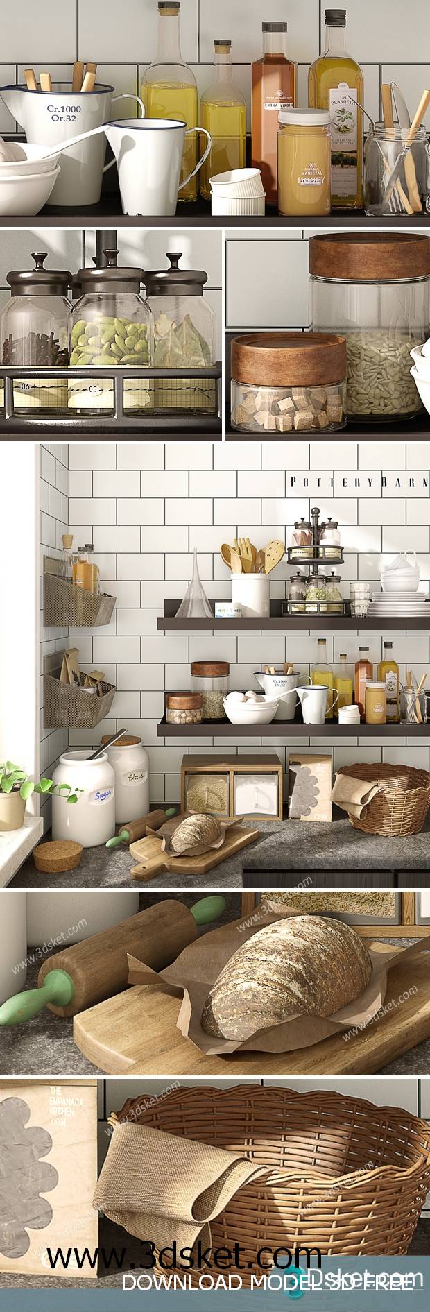 Free Download 3D Models Tableware Kitchen 091