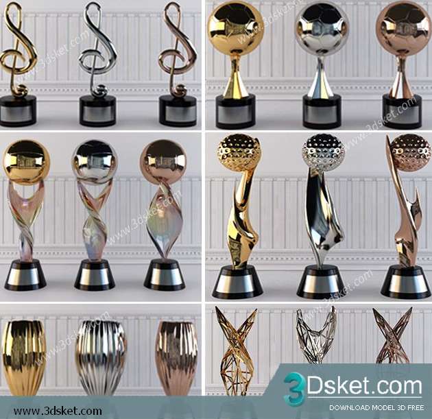 Free Download Decorative set 3D Model 0128