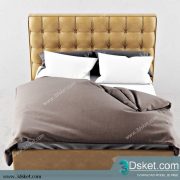 3D Model Bed Free Download Giường 114