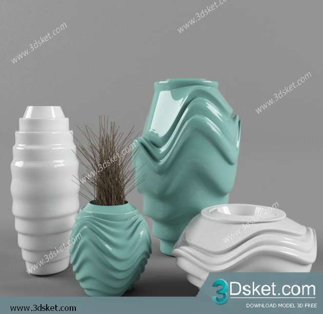 Free Download Decorative set 3D Model 0130