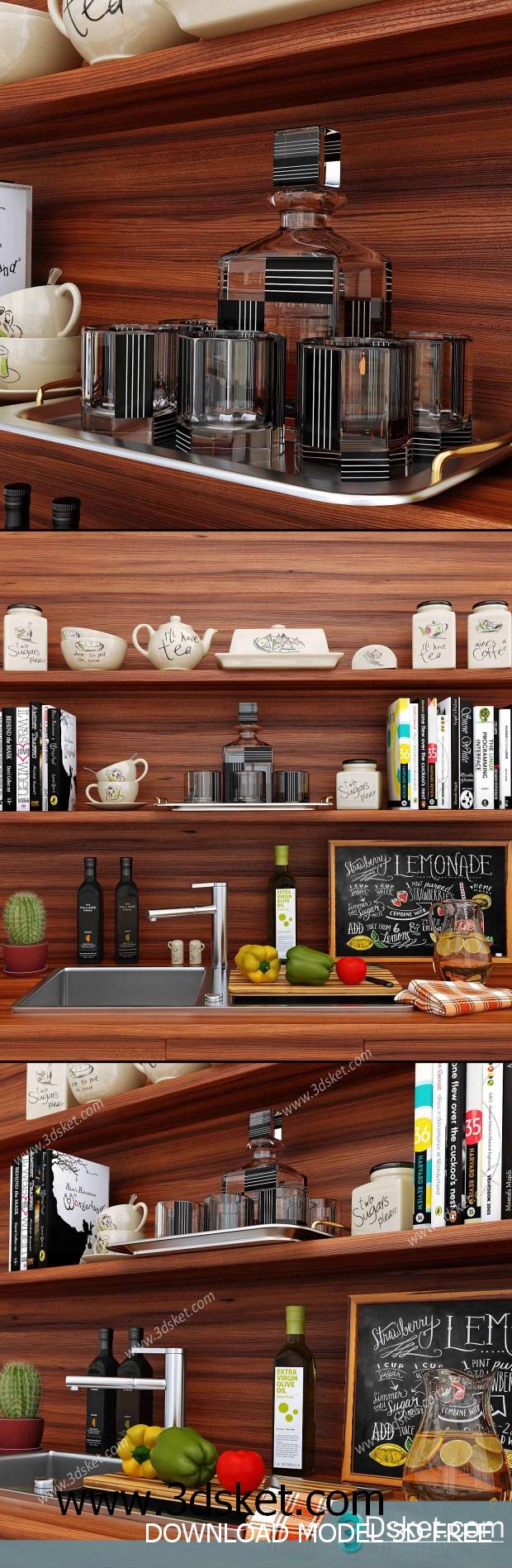 Free Download 3D Models Tableware Kitchen 092