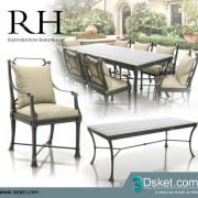 3D Model Table Chair Free Download 050