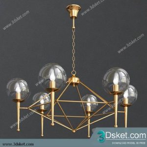 Free Download Ceiling Light 3D Model 0618