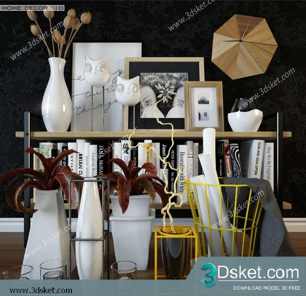 Free Download Decorative set 3D Model 0133