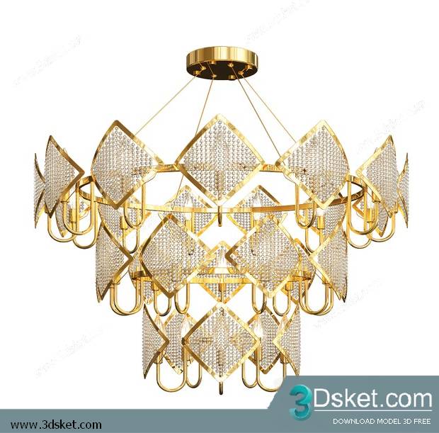 Free Download Ceiling Light 3D Model 0619