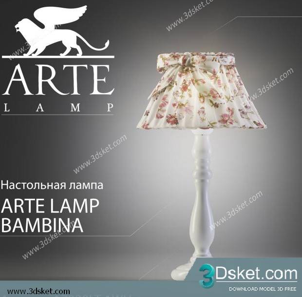 Free Download Table Lamp 3D Model 031