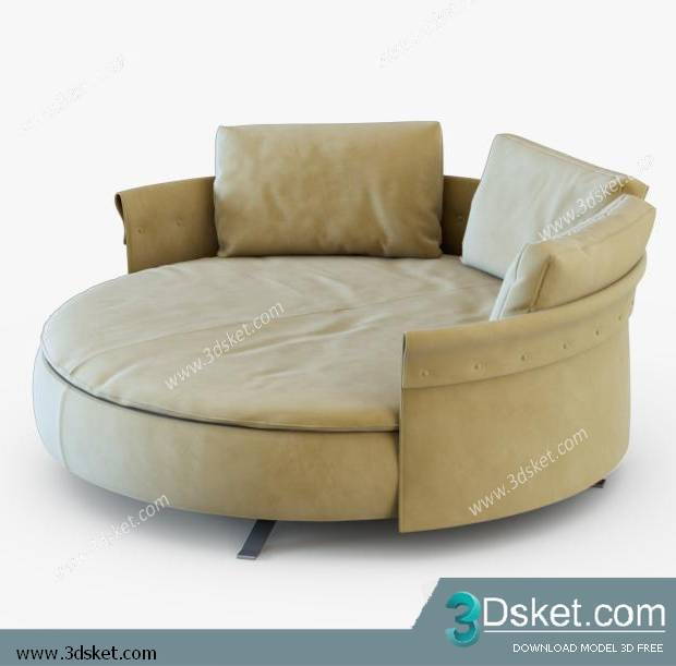 3D Model Arm Chair Free Download 123