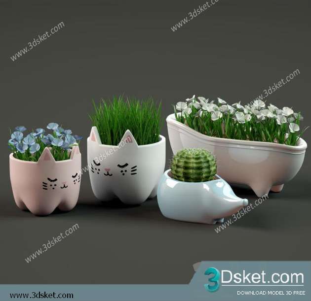 3D Model Plant Free Download 074