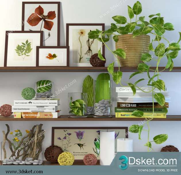 Free Download Decorative set 3D Model 0135