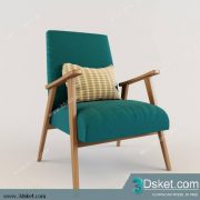 3D Model Arm Chair Free Download 126