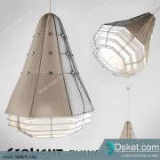 Free Download Ceiling Light 3D Model Đèn Trần 091
