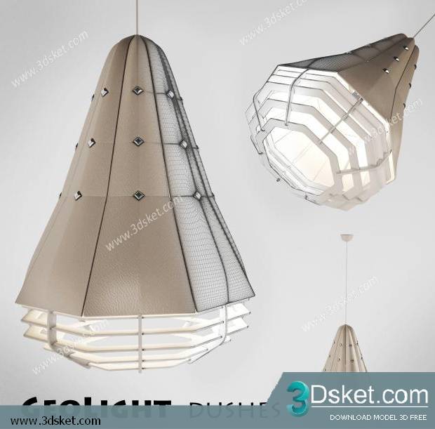 Free Download Ceiling Light 3D Model Đèn Trần 091