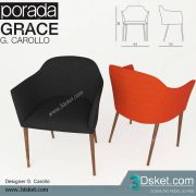 3D Model Arm Chair Free Download 131