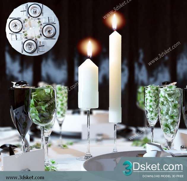 Free Download Decorative set 3D Model 0139