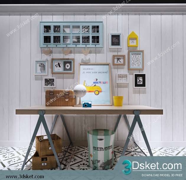 Free Download Decorative set 3D Model 0140