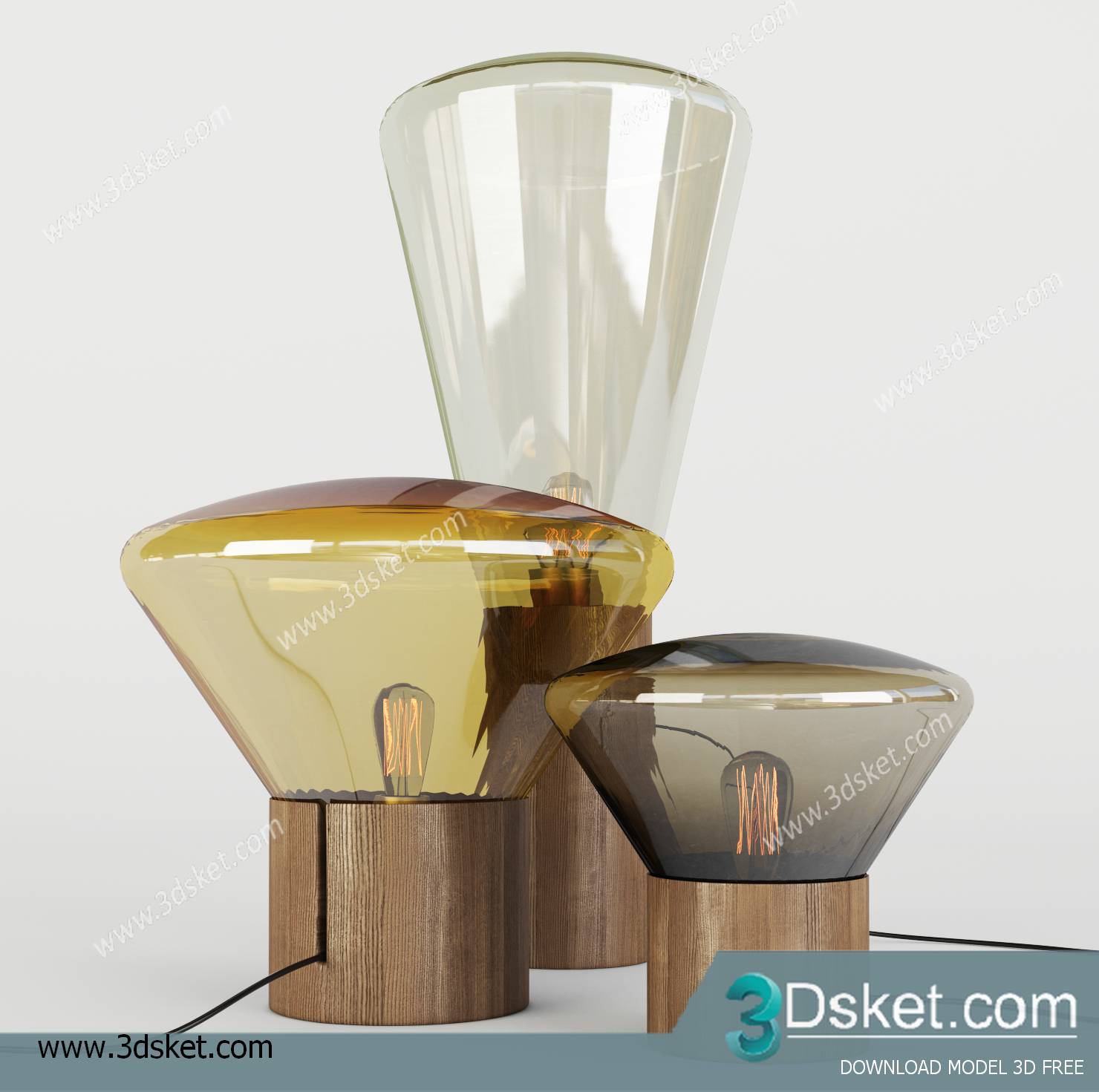 Free Download Table Lamp 3D Model 035