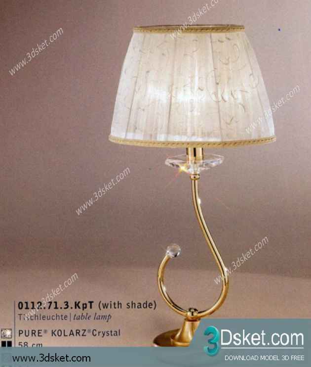 Free Download Table Lamp 3D Model 054
