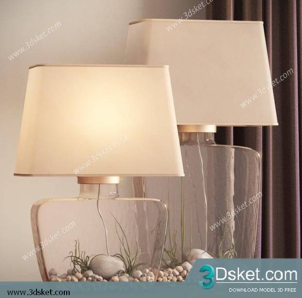 Free Download Table Lamp 3D Model 036