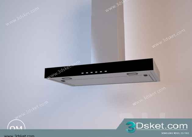 Free Download Kitchen Appliance 3D Model 087