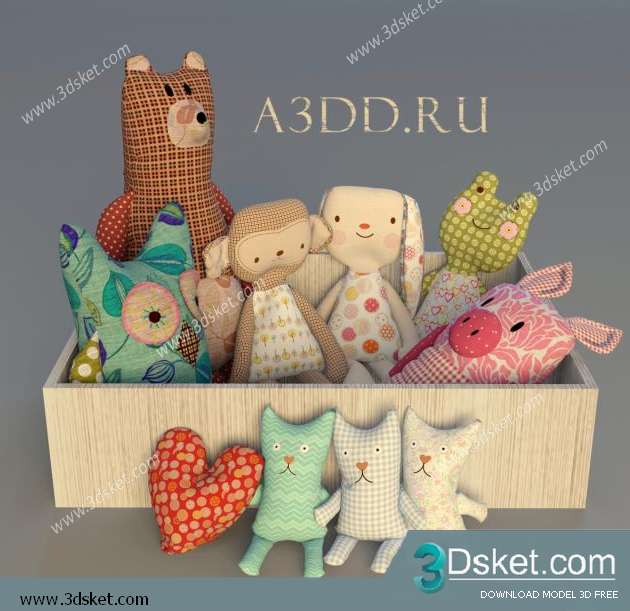 Free Download Decorative set 3D Model 0143