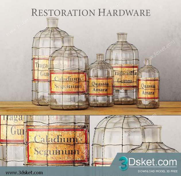 Free Download Decorative set 3D Model 0145