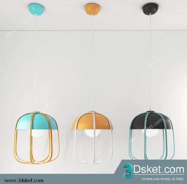 Free Download Ceiling Light 3D Model 099