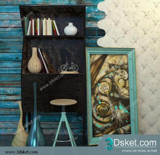 Free Download Decorative set 3D Model 0146