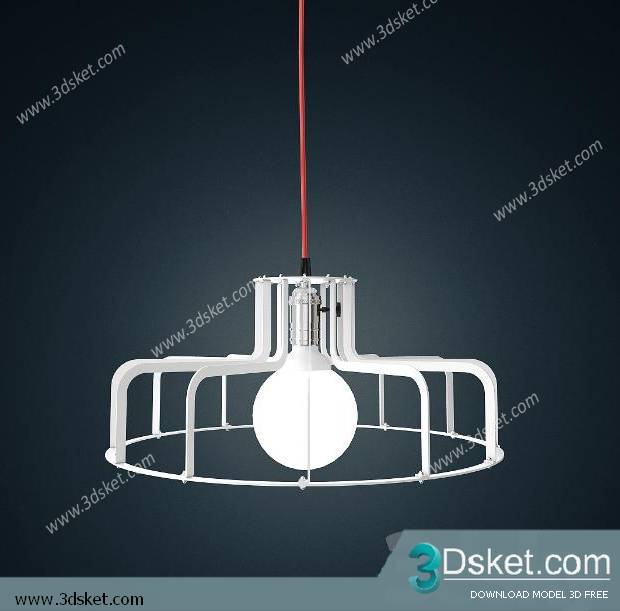 Free Download Ceiling Light 3D Model 0100