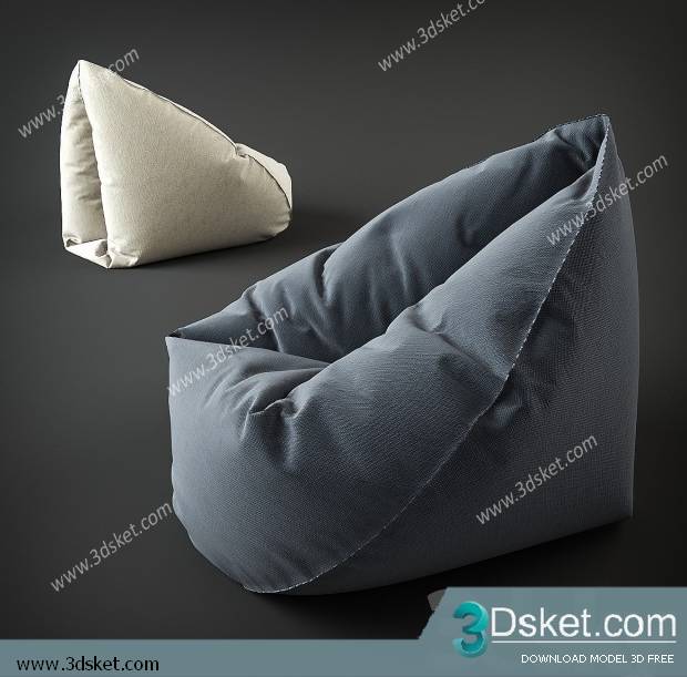 3D Model Arm Chair Free Download 134