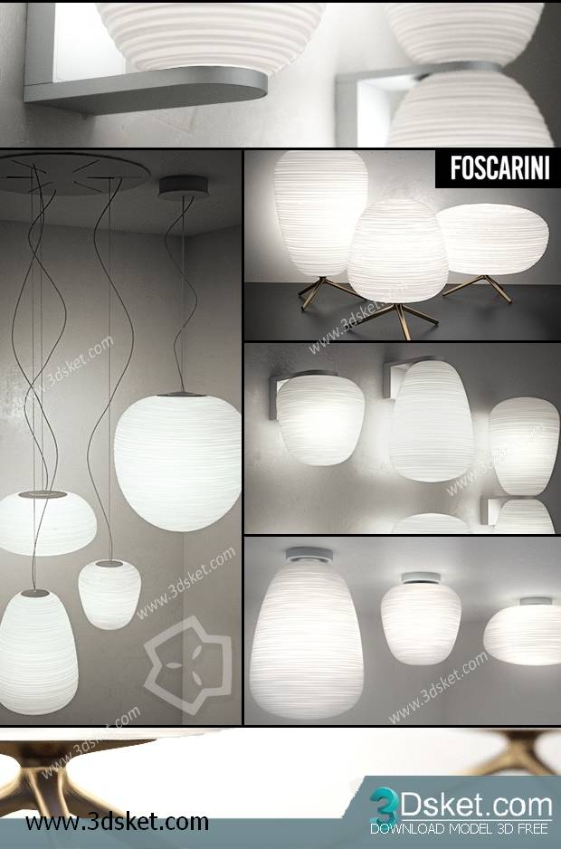 Free Download Ceiling Light 3D Model 0102