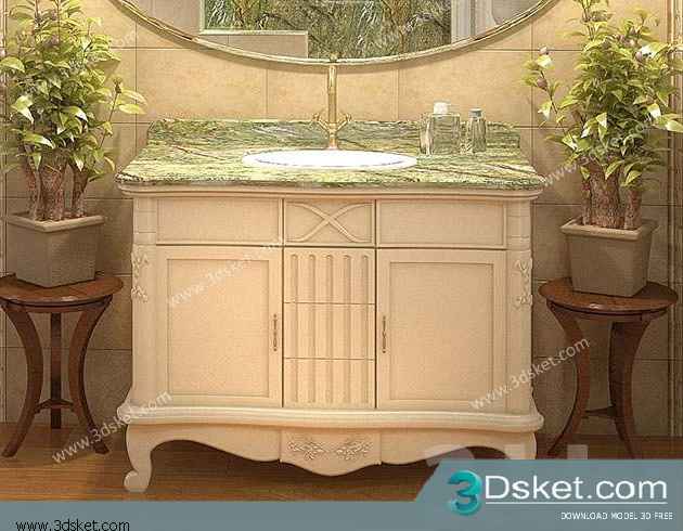 Free Download Wash Basin 3D Model 044