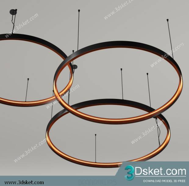 Free Download Ceiling Light 3D Model 0103