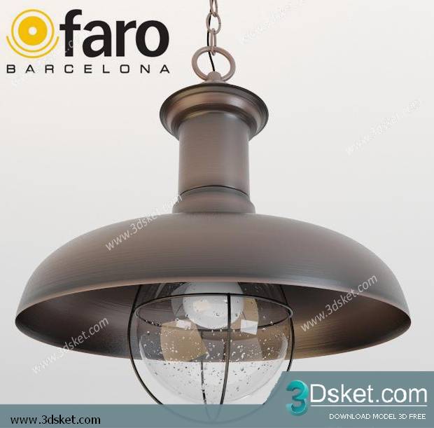 Free Download Ceiling Light 3D Model 0105
