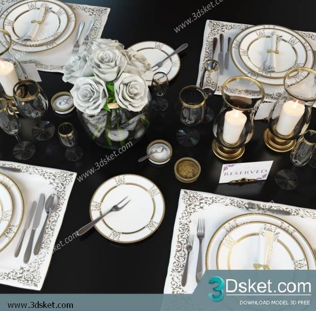 Free Download 3D Models Tableware Kitchen 098