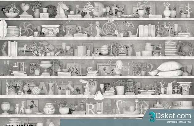 Free Download Decorative set 3D Model 0150