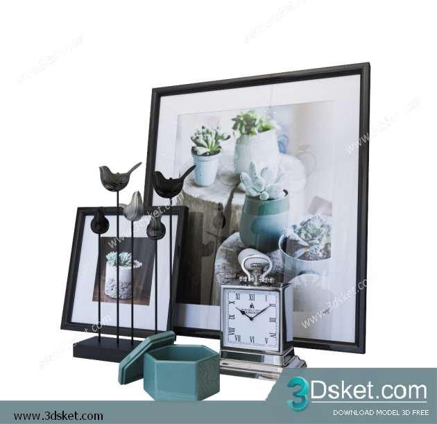 Free Download Decorative set 3D Model 0151