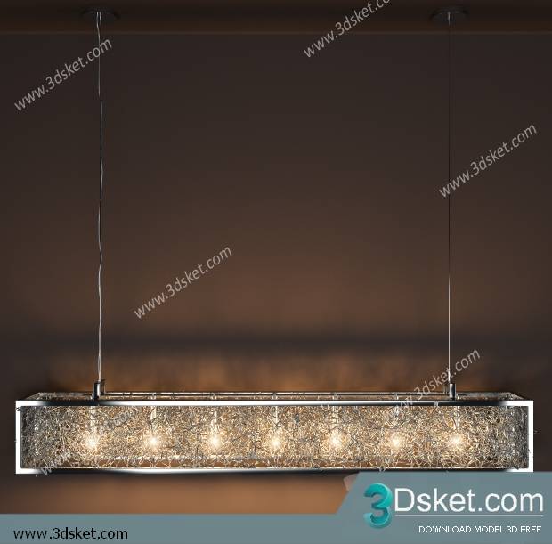 Free Download Ceiling Light 3D Model 0107