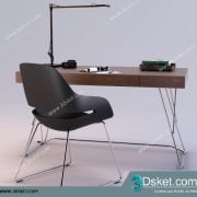 3D Model Table Chair Free Download 054