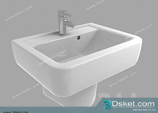 Free Download Wash Basin 3D Model 032