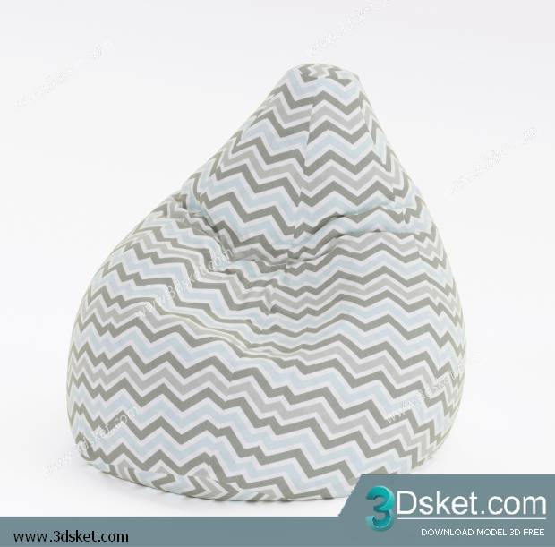 3D Model Arm Chair Free Download 144