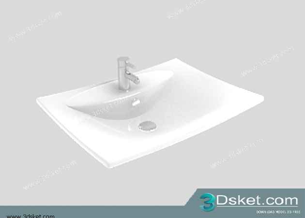 Free Download Wash Basin 3D Model 033